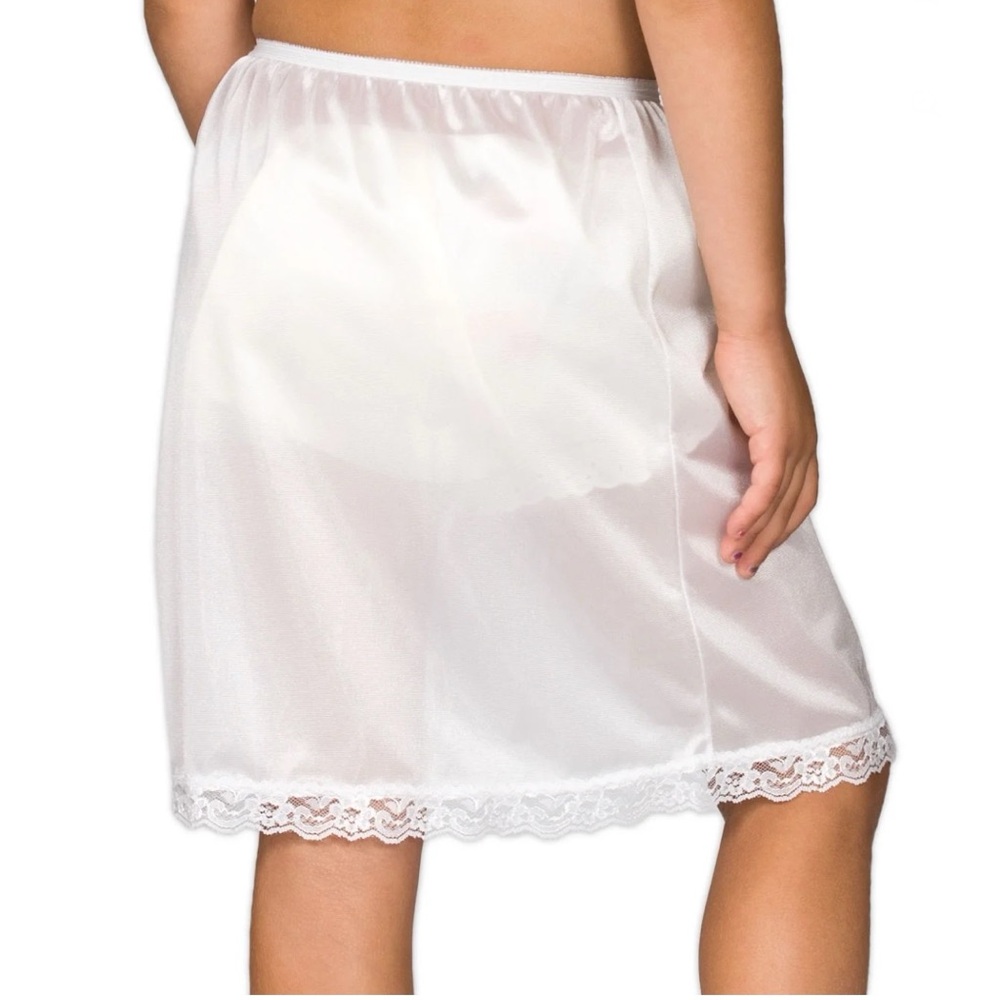 IC Collection White Nylon Half Slip - Picture 5 of 5